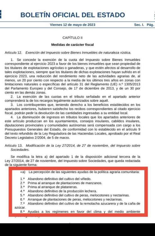 Ayudas para el abandono de la agricultura